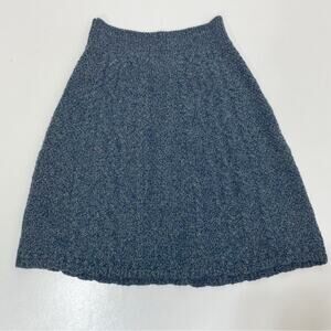 Anthro Moth Flowing Cables Wool Blend Cableknit Sweater Skirt S